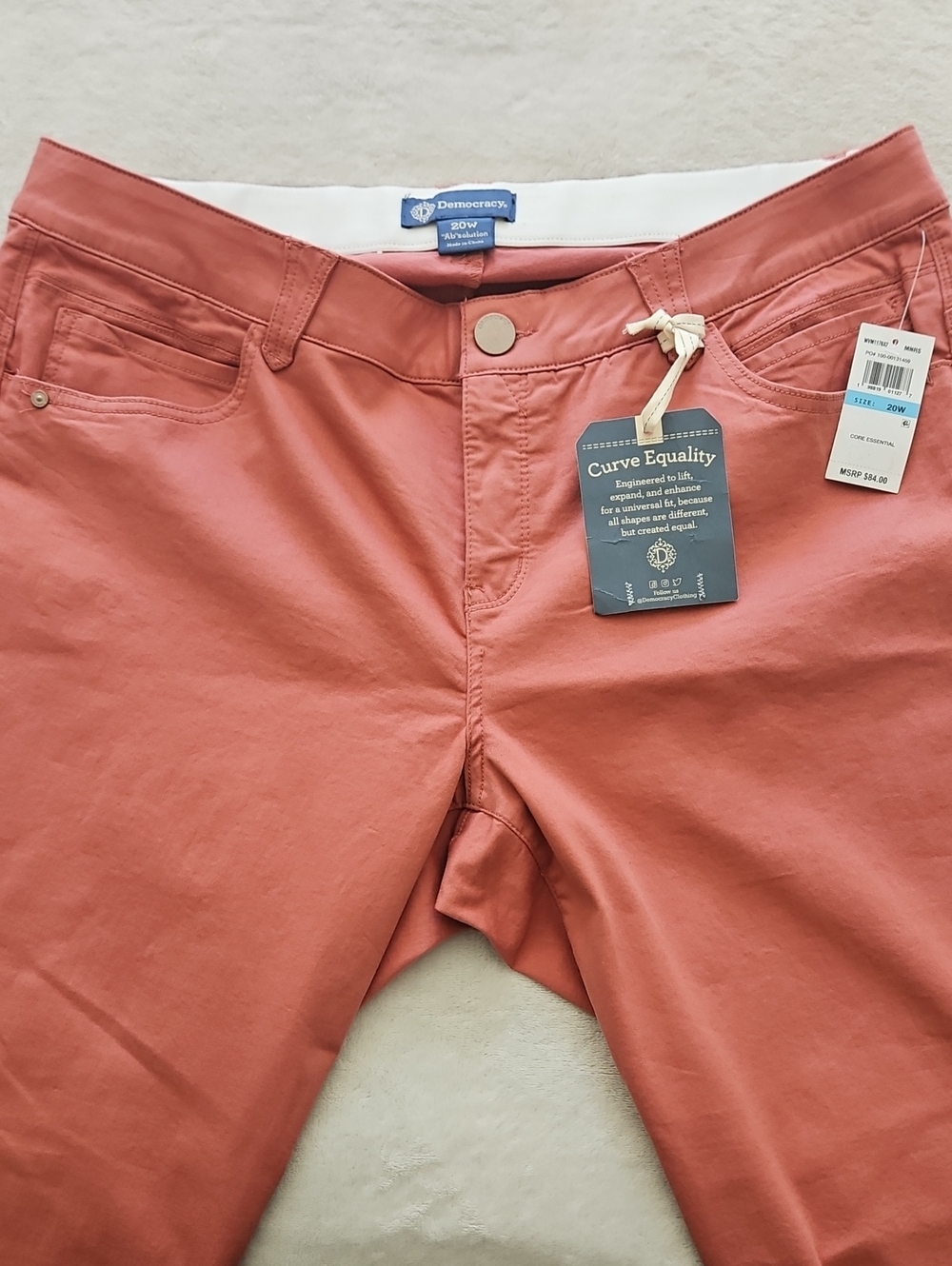 Democracy Ab-solution Ankle Skimmer Comfort Waist Pant: Mineral Rose: 20W - Picture 6 of 13